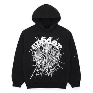 SP5DER Men's OG Web Hoodie Size L In Black
